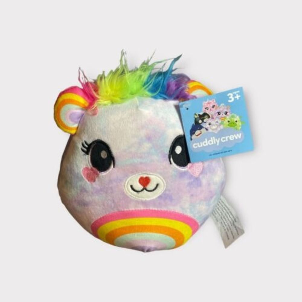 Cuddly Crew Plush Rainbow Bear NEW
